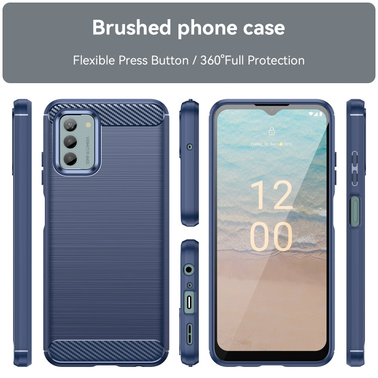 Brushed Texture Carbon Fiber TPU Phone Case, For Nokia G22, For OPPO Find X6 5G