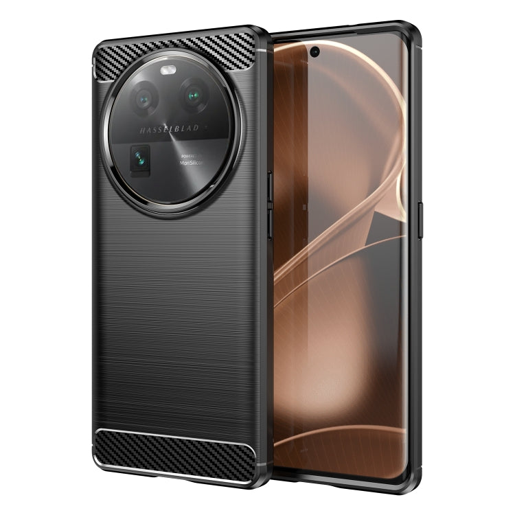 Brushed Texture Carbon Fiber TPU Phone Case, For Nokia G22, For OPPO Find X6 5G