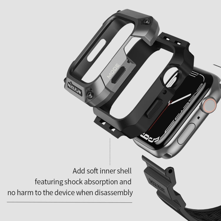 NILLKIN Ruidong Series Alloy + TPU Integrated Watch Band, For Apple Watch Series 8&amp;7 45mm