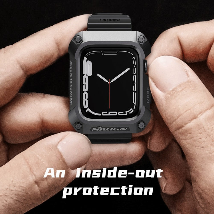 NILLKIN Ruidong Series Alloy + TPU Integrated Watch Band, For Apple Watch Series 8&amp;7 45mm