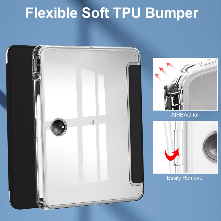 Clear Back Cover 3-Fold Leather Smart Tablet Case, For OnePlus Pad, For OPPO Pad 2