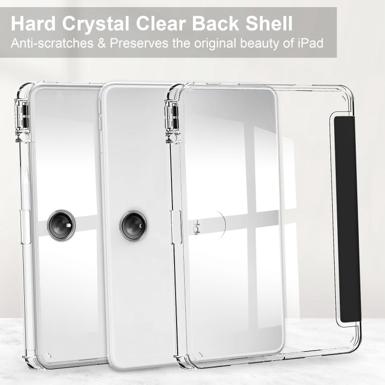 Clear Back Cover 3-Fold Leather Smart Tablet Case, For OnePlus Pad, For OPPO Pad 2