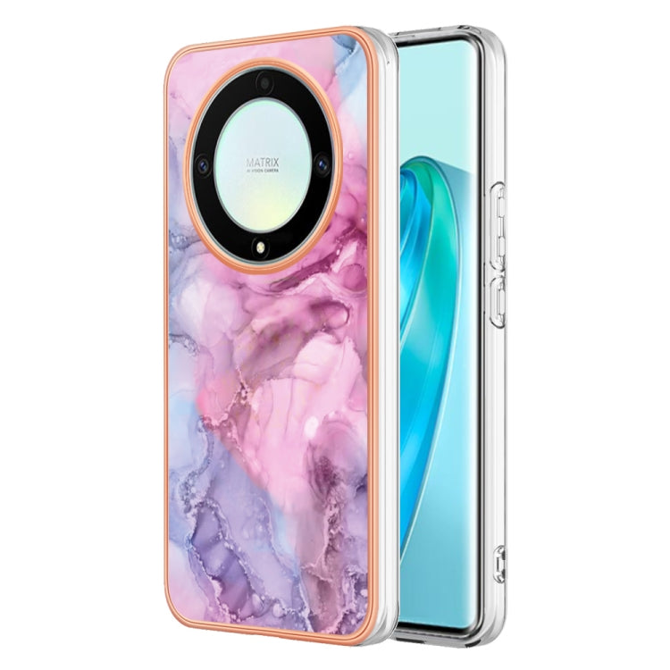 Electroplating Marble Dual-side IMD Phone Case, For Honor X8 4G, For Honor X8 5G, For Honor