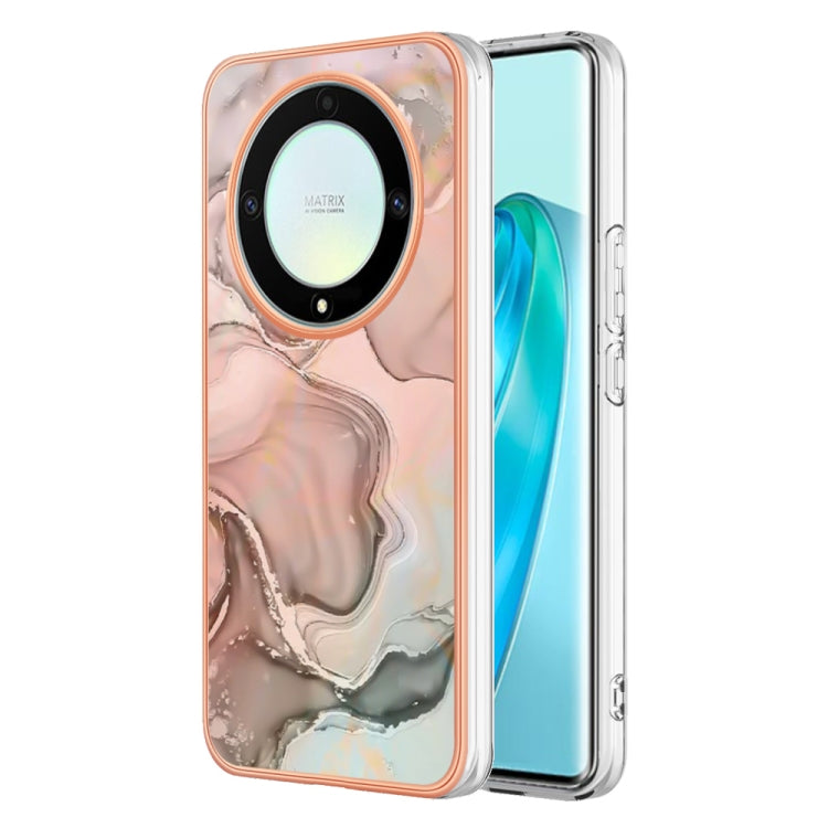Electroplating Marble Dual-side IMD Phone Case, For Honor X8 4G, For Honor X8 5G, For Honor