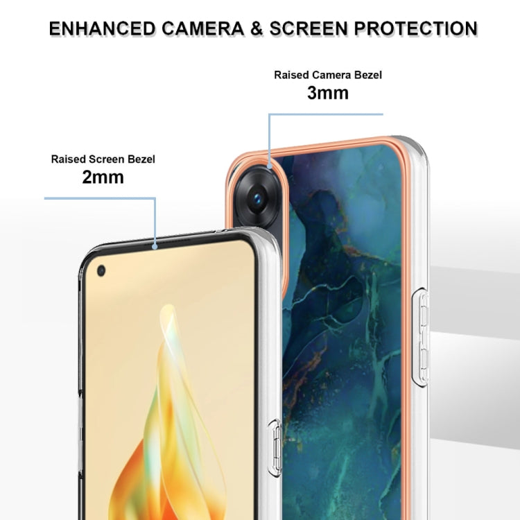 Electroplating Marble Dual-side IMD Phone Case, For OPPO Reno 8T 4G, For Xiaomi 11 Lite, For Xiaomi 13 Lite 5G, For Xiaomi Redmi Note 12 Pro 5G Global, For Xiaomi Redmi Note 12 Pro+ 5G Global