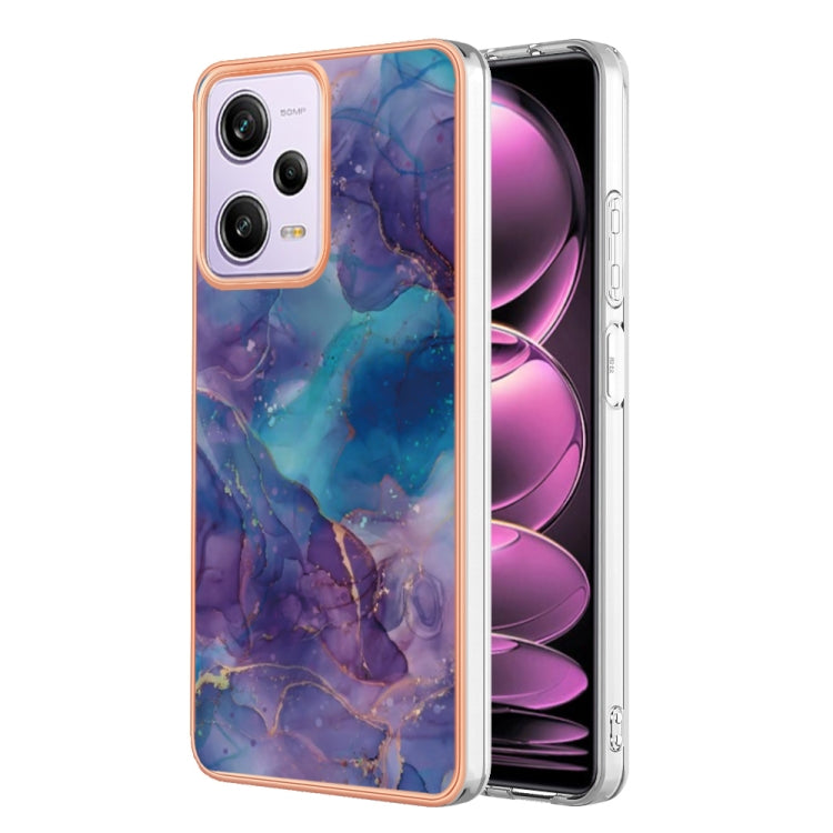 Electroplating Marble Dual-side IMD Phone Case, For OPPO Reno 8T 4G, For Xiaomi 11 Lite, For Xiaomi 13 Lite 5G, For Xiaomi Redmi Note 12 Pro 5G Global, For Xiaomi Redmi Note 12 Pro+ 5G Global