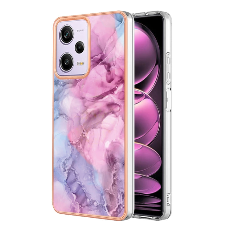 Electroplating Marble Dual-side IMD Phone Case, For OPPO Reno 8T 4G, For Xiaomi 11 Lite, For Xiaomi 13 Lite 5G, For Xiaomi Redmi Note 12 Pro 5G Global, For Xiaomi Redmi Note 12 Pro+ 5G Global