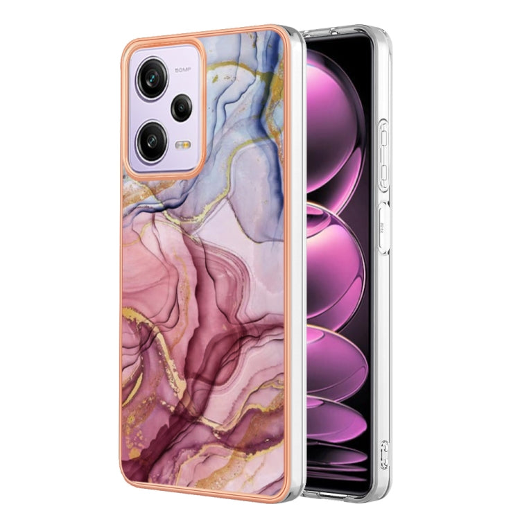 Electroplating Marble Dual-side IMD Phone Case, For OPPO Reno 8T 4G, For Xiaomi 11 Lite, For Xiaomi 13 Lite 5G, For Xiaomi Redmi Note 12 Pro 5G Global, For Xiaomi Redmi Note 12 Pro+ 5G Global