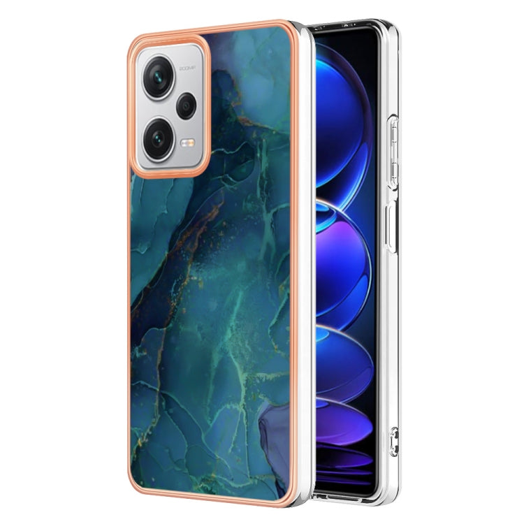 Electroplating Marble Dual-side IMD Phone Case, For OPPO Reno 8T 4G, For Xiaomi 11 Lite, For Xiaomi 13 Lite 5G, For Xiaomi Redmi Note 12 Pro 5G Global, For Xiaomi Redmi Note 12 Pro+ 5G Global