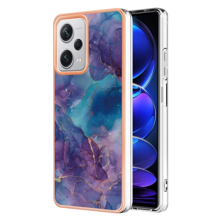 Electroplating Marble Dual-side IMD Phone Case, For OPPO Reno 8T 4G, For Xiaomi 11 Lite, For Xiaomi 13 Lite 5G, For Xiaomi Redmi Note 12 Pro 5G Global, For Xiaomi Redmi Note 12 Pro+ 5G Global