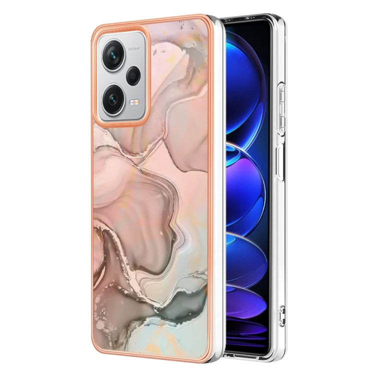 Electroplating Marble Dual-side IMD Phone Case, For OPPO Reno 8T 4G, For Xiaomi 11 Lite, For Xiaomi 13 Lite 5G, For Xiaomi Redmi Note 12 Pro 5G Global, For Xiaomi Redmi Note 12 Pro+ 5G Global