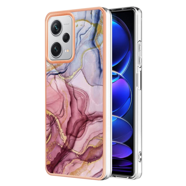 Electroplating Marble Dual-side IMD Phone Case, For OPPO Reno 8T 4G, For Xiaomi 11 Lite, For Xiaomi 13 Lite 5G, For Xiaomi Redmi Note 12 Pro 5G Global, For Xiaomi Redmi Note 12 Pro+ 5G Global