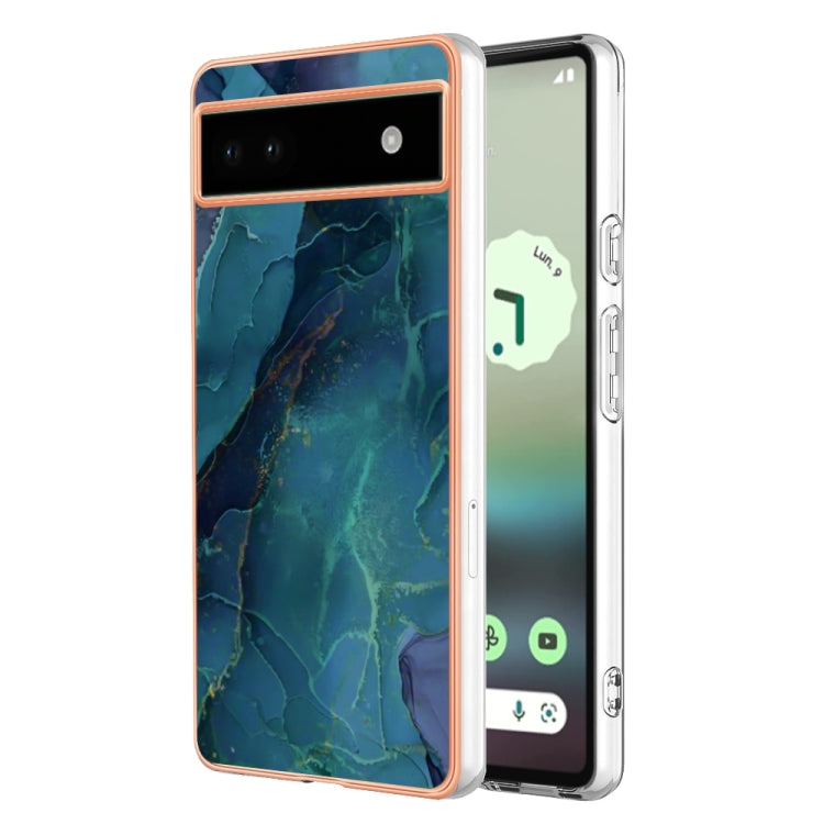 Electroplating Marble Dual-side IMD Phone Case, For Xiaomi Redmi 10C, For Google Pixel 6A, For Honor Magic5 Pro, For Honor X7, For Honor X7a