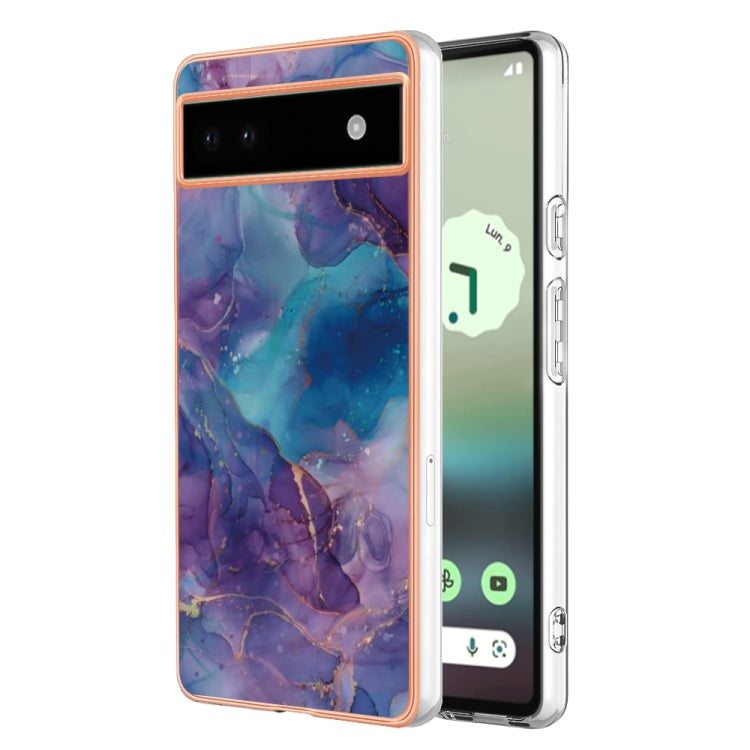 Electroplating Marble Dual-side IMD Phone Case, For Xiaomi Redmi 10C, For Google Pixel 6A, For Honor Magic5 Pro, For Honor X7, For Honor X7a