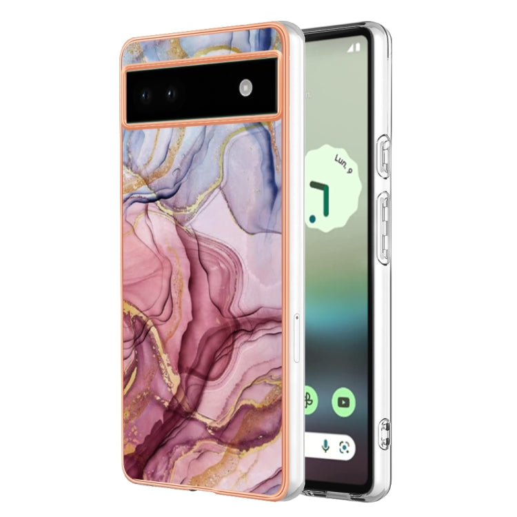 Electroplating Marble Dual-side IMD Phone Case, For Xiaomi Redmi 10C, For Google Pixel 6A, For Honor Magic5 Pro, For Honor X7, For Honor X7a