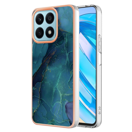 Electroplating Marble Dual-side IMD Phone Case, For Honor X8a, For Samsung Galaxy A24