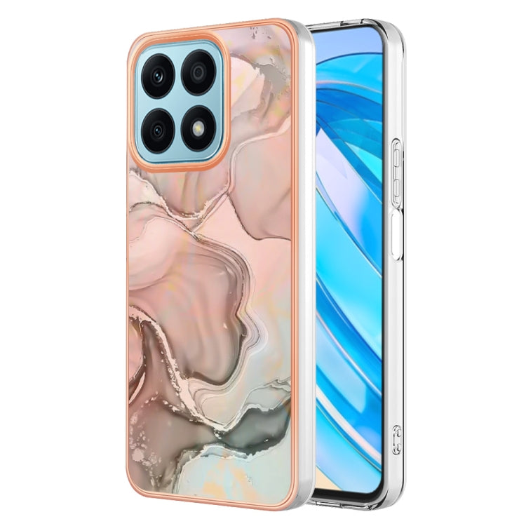 Electroplating Marble Dual-side IMD Phone Case, For Honor X8a, For Samsung Galaxy A24