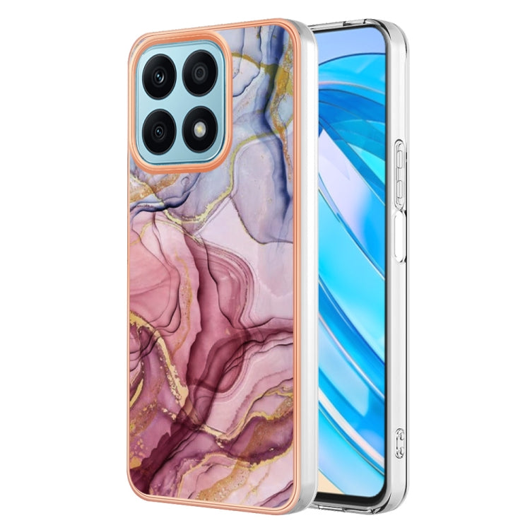 Electroplating Marble Dual-side IMD Phone Case, For Honor X8a, For Samsung Galaxy A24