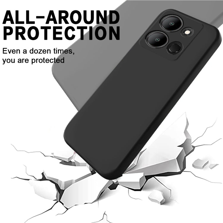 Pure Color Liquid Silicone Shockproof Phone Case, For Infinix Smart 7 India