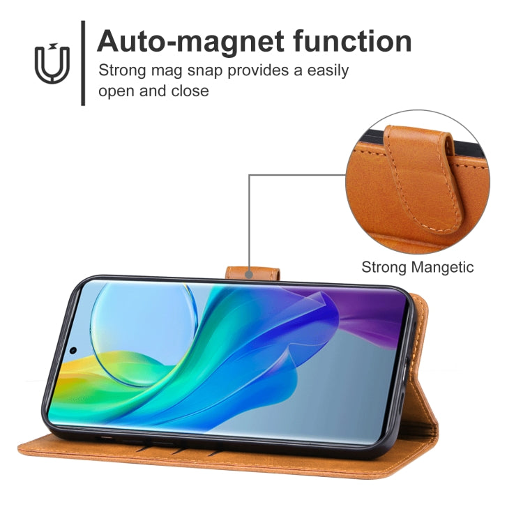 Leather Phone Case, For vivo Y78+ / V29 Lite 5G