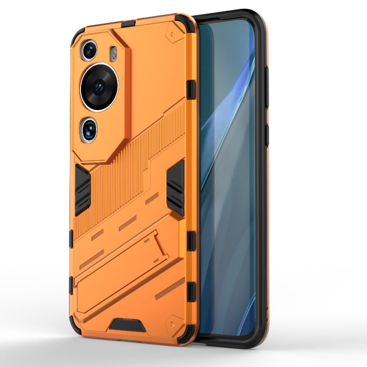 Punk Armor 2 in 1 PC + TPU Shockproof Phone Case with Invisible Holder, For Huawei P60 Art, For Realme C55