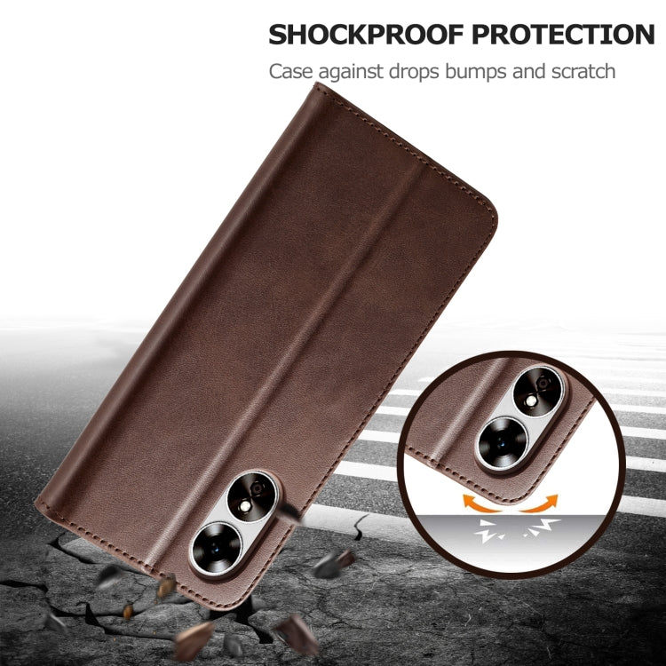 LC.IMEEKE Calf Texture Horizontal Flip Leather Case