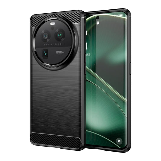 Carbon Fiber Brushed Texture TPU Case, For OPPO Find X6 Pro 5G