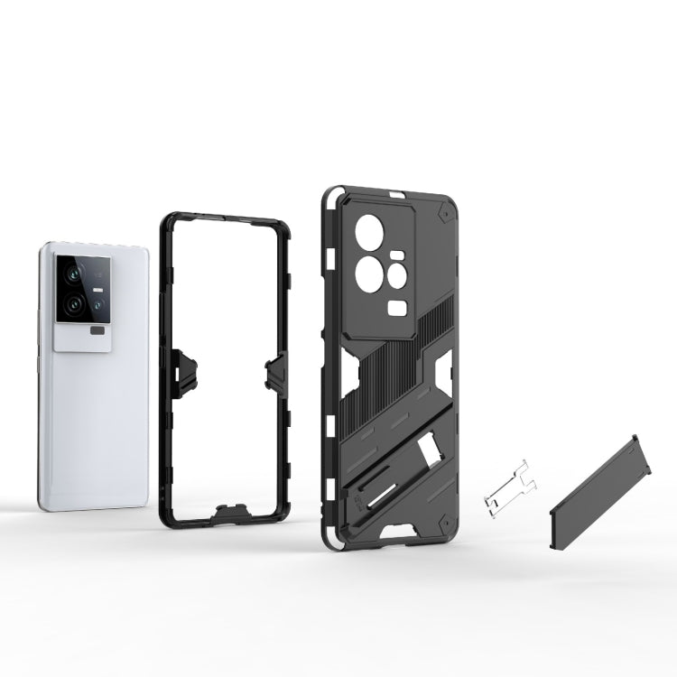 Punk Armor 2 in 1 PC + TPU Shockproof Phone Case with Invisible Holder, For vivo iQOO 11 5G, For vivo iQOO 11 Pro 5G, For vivo S16e 5G