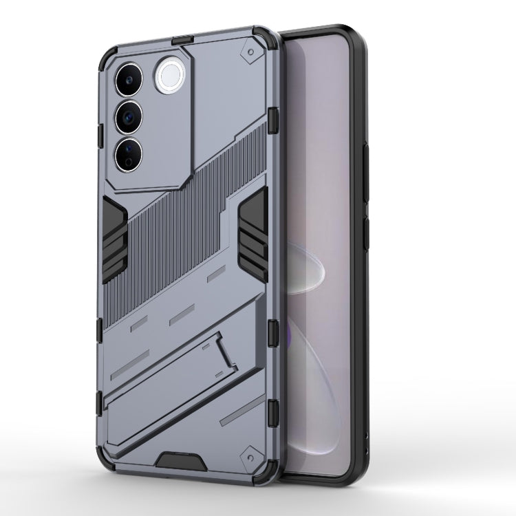 Punk Armor 2 in 1 PC + TPU Shockproof Phone Case with Invisible Holder, For vivo iQOO 11 5G, For vivo iQOO 11 Pro 5G, For vivo S16e 5G