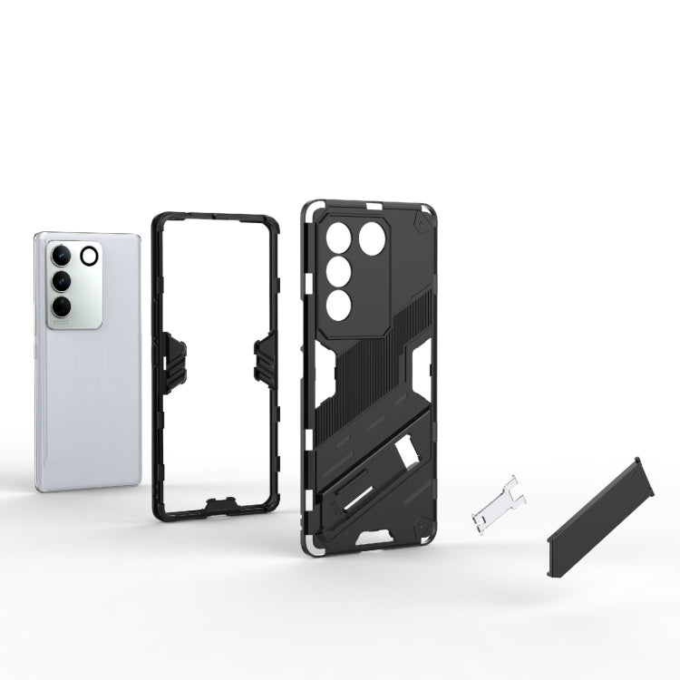 Punk Armor 2 in 1 PC + TPU Shockproof Phone Case with Invisible Holder, For vivo S16 Pro 5G, For OnePlus 11 5G
