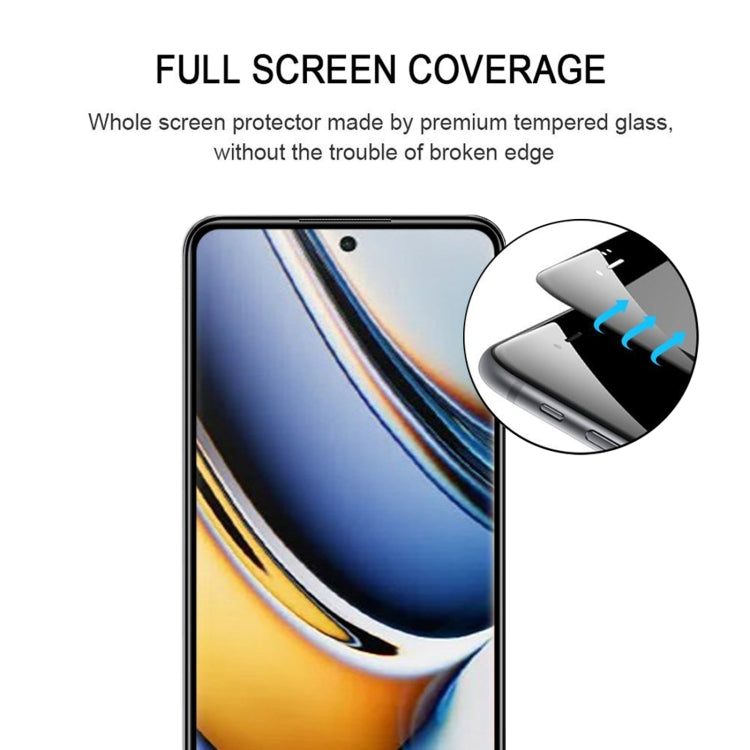 3D Curved Edge Full Screen Tempered Glass Film, For Realme 11 Pro+ (1pc)