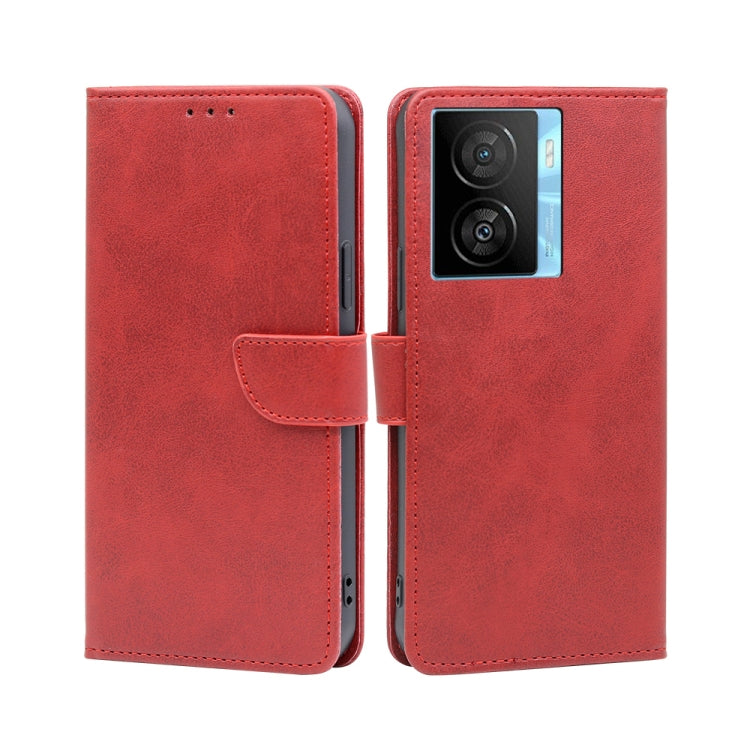 Calf Texture Buckle Flip Leather Phone Case