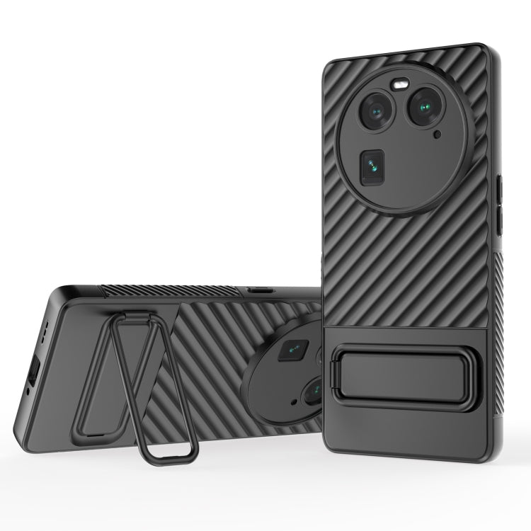 Wavy Texture TPU Phone Case with Lens Film, For OPPO Find X6 5G