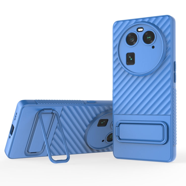 Wavy Texture TPU Phone Case with Lens Film, For OPPO Find X6 5G, For OPPO Find X6 Pro 5G