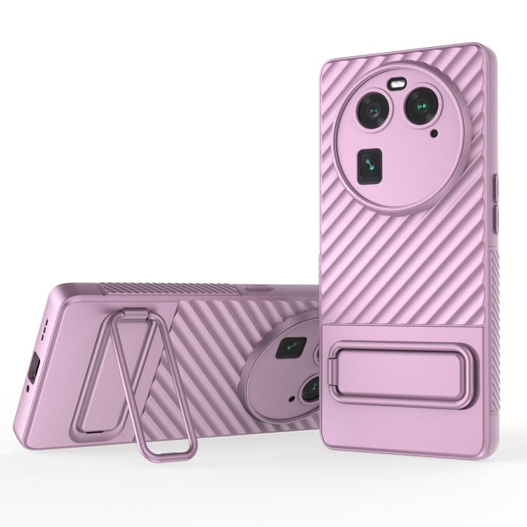 Wavy Texture TPU Phone Case with Lens Film, For OPPO Find X6 5G, For OPPO Find X6 Pro 5G