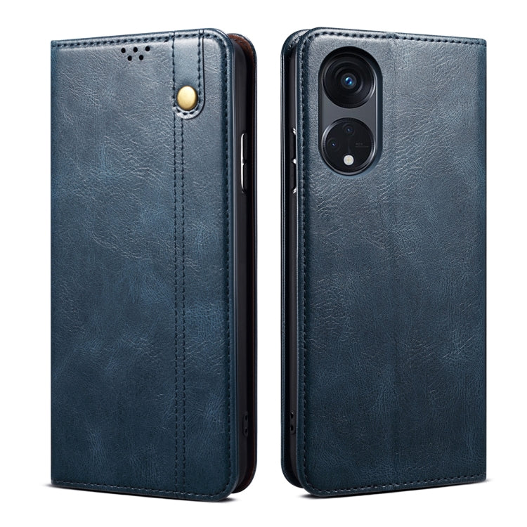 Oil Wax Crazy Horse Texture Leather Phone Case, For OPPO Find