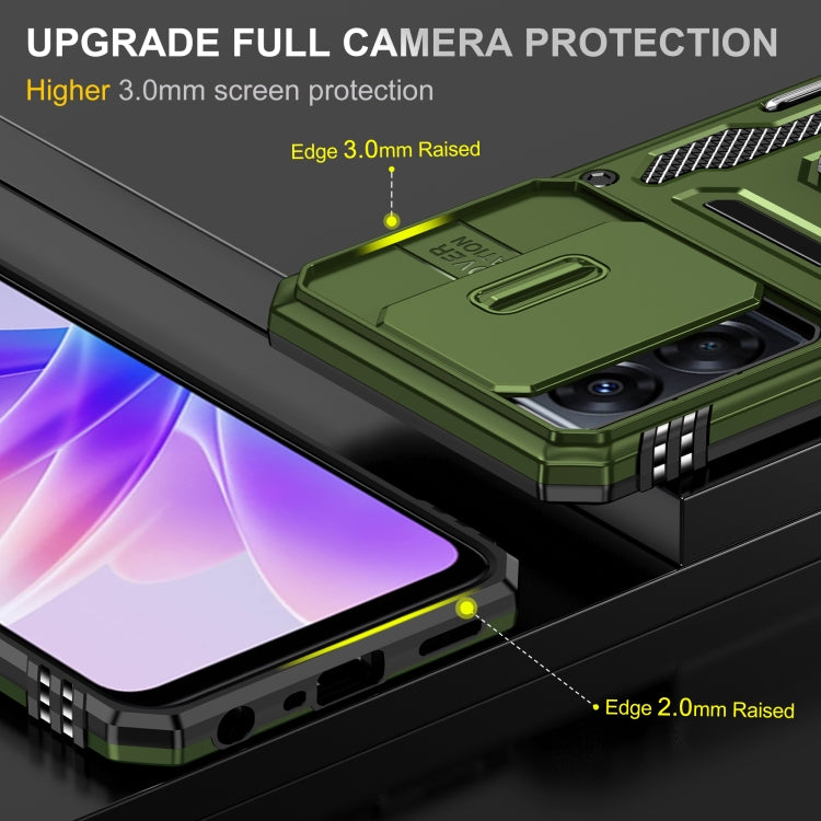 Armor PC + TPU Camera Shield Phone Case, For OPPO A57 4G, For OPPO A77 4G