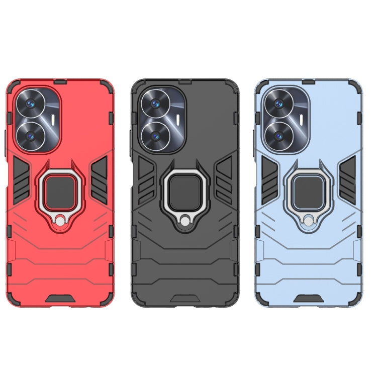 Shockproof PC + TPU Holder Phone Case, For Realme C55