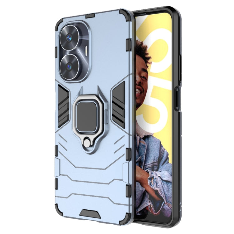 Shockproof PC + TPU Holder Phone Case, For Realme C55