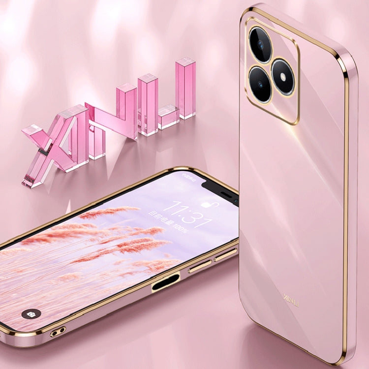 XINLI Straight 6D Plating Gold Edge TPU Phone Case, For Realme C53 2023, For Realme 11 Pro+ 5G, For Realme GT Neo5 SE, For Realme C55