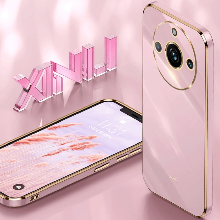 XINLI Straight 6D Plating Gold Edge TPU Phone Case, For Realme 11 5G, For Realme C53 2023, For Realme 11 Pro+ 5G