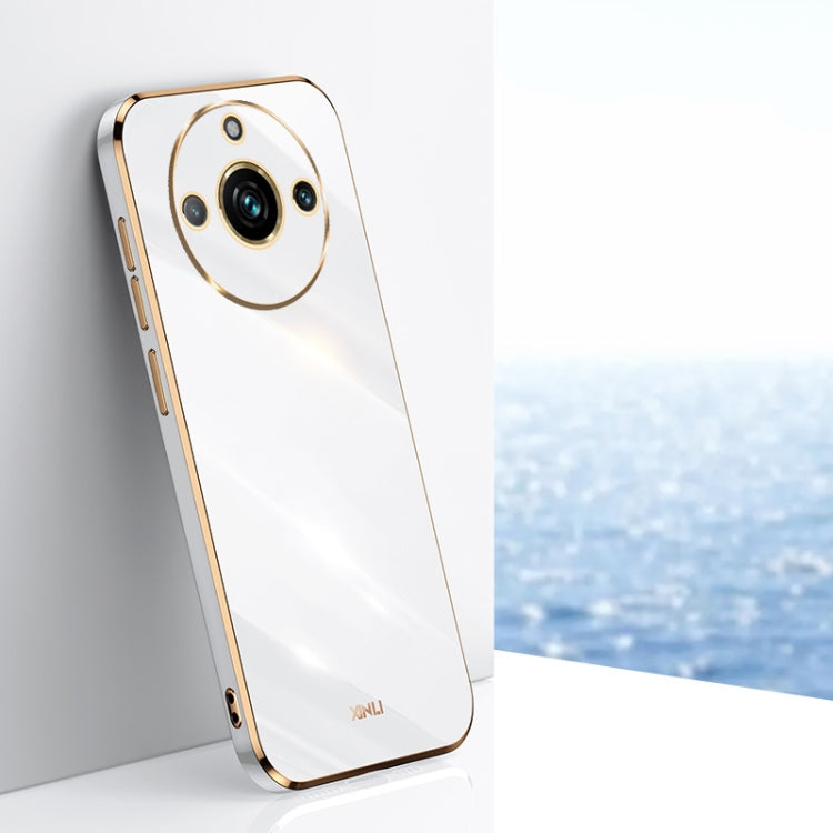 XINLI Straight 6D Plating Gold Edge TPU Phone Case, For Realme GT 7 Pro 5G, For Realme Note 60 4G, For Realme 13 Pro Global, For Realme 11 5G