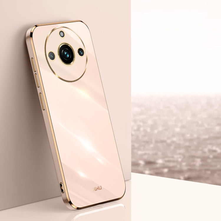 XINLI Straight 6D Plating Gold Edge TPU Phone Case, For Realme 11 5G, For Realme C53 2023, For Realme 11 Pro+ 5G