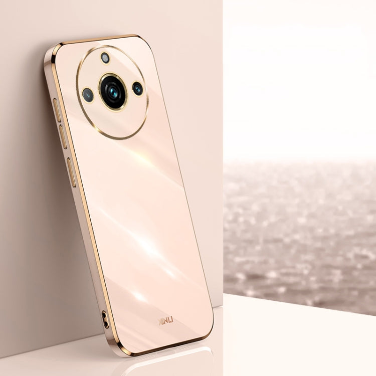 XINLI Straight 6D Plating Gold Edge TPU Phone Case, For Realme 11 5G, For Realme C53 2023, For Realme 11 Pro+ 5G