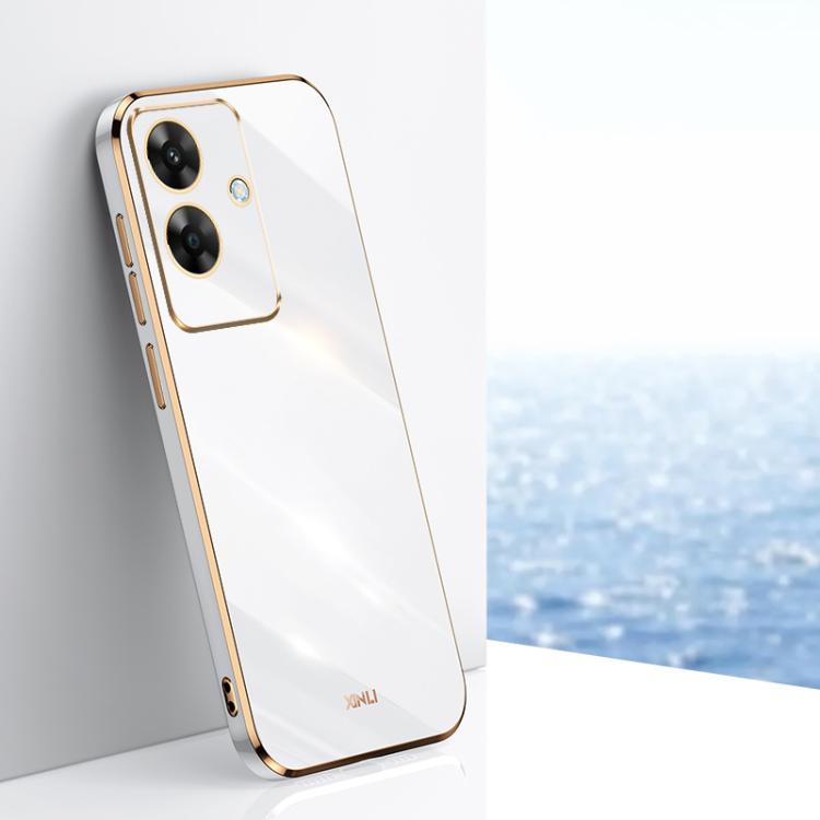 XINLI Straight 6D Plating Gold Edge TPU Phone Case, For Realme GT 7 Pro 5G, For Realme Note 60 4G, For Realme 13 Pro Global, For Realme 11 5G