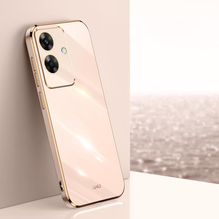 XINLI Straight 6D Plating Gold Edge TPU Phone Case, For Realme GT 7 Pro 5G, For Realme Note 60 4G, For Realme 13 Pro Global