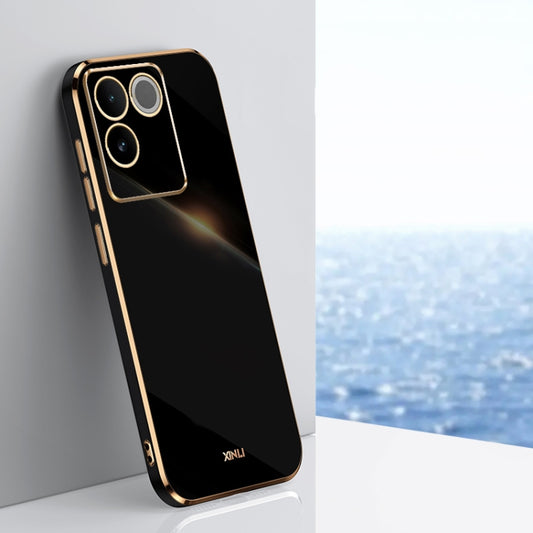 XINLI Straight Edge 6D Electroplate TPU Phone Case, For vivo S17e, For vivo Y78+, For vivo iQOO Pro