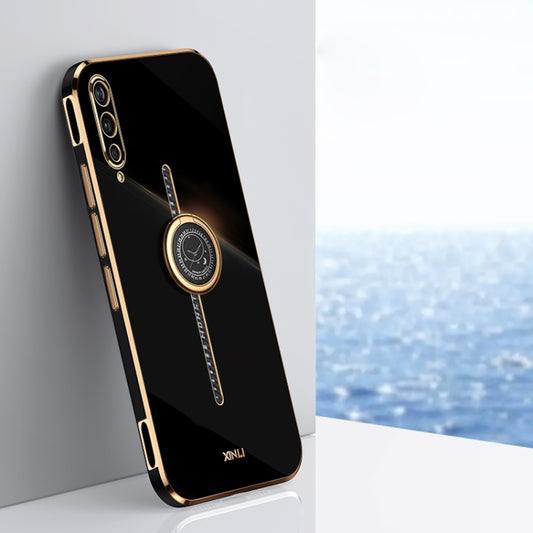 XINLI Straight Edge 6D Electroplate TPU Phone Case with Ring Holder, For vivo iQOO Pro