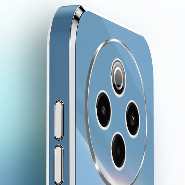 XINLI Straight Edge 6D Electroplate TPU Phone Case with Ring Holder