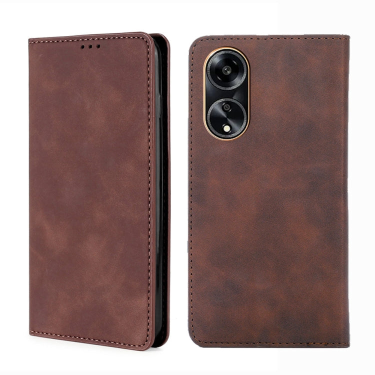 Skin Feel Magnetic Leather Phone Case, For OPPO Reno10 Pro+ 5G, For OPPO A1 5G, For OPPO Reno10 Pro 5G China, For OPPO Reno10 5G China